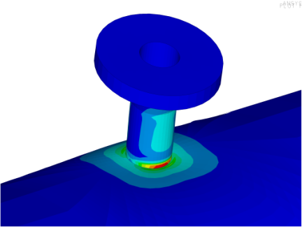 Finite element analysis (FEA) to calculate stress on small-bore piping